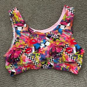 NWT Brittany Allen Rebel Scoop Neck Sports Bra. Size M.